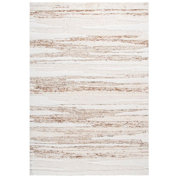 Tribeca 6 ft. x 9 ft. Beige/Brown Abstract Area Rug