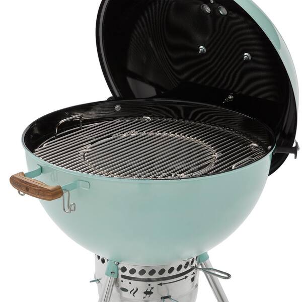 Weber Weber 70th Anniversary Edition 22 in. Kettle, Rock N Roll Blue Charcoal Grill - The Depot