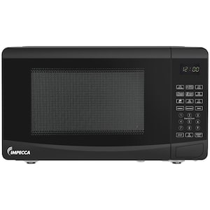 0.7 cu. ft. 17 in. Width Countertop Microwave Oven, 700W, 10 Auto Menus Preset, Defrost Function, LED Display - Black