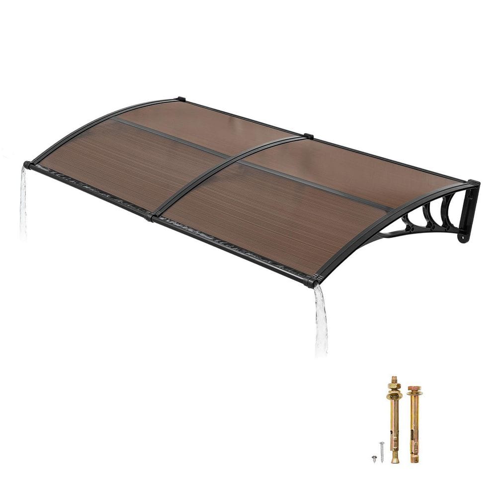 Door Awning 38 x 78 in., Weather Protection, Snow and Sun, Outdoor Window Canopy with Drainage & Bracket, 2025 update price history on PriceWatchPro