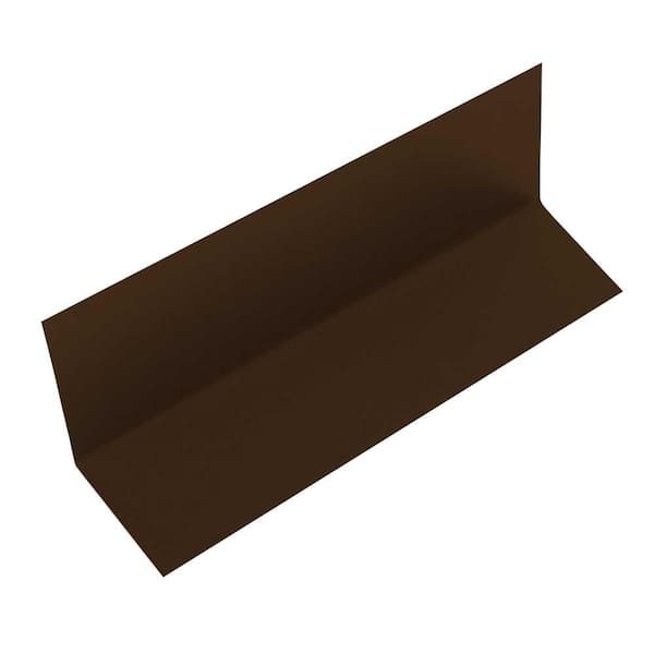 Gibraltar Building Products 4 in. x 4 in. x 8 in. Galvanized Steel Step Flashing Shingle Denver Bronze (100-Pack)