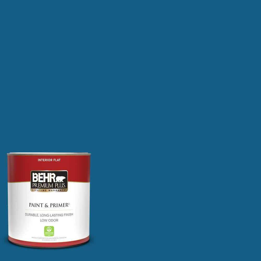 BEHR PREMIUM PLUS 1 qt. #S-H-550 Sapphire Sparkle Flat Low Odor