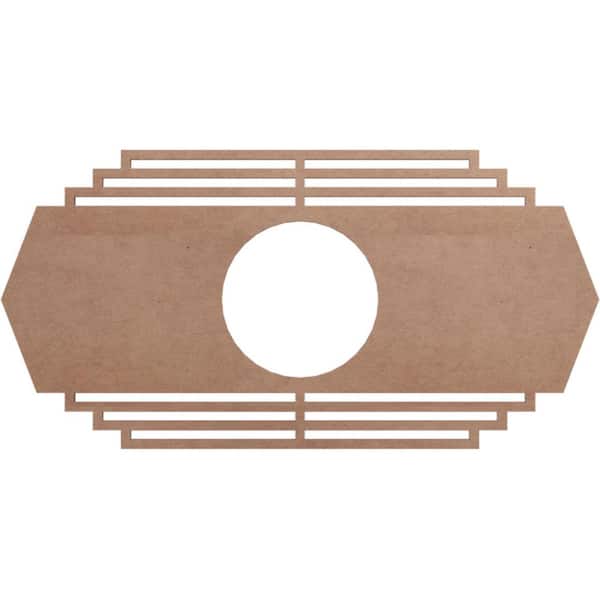0.375 in. x 4.75 in. x 9 in. Wood Medallion Moulding