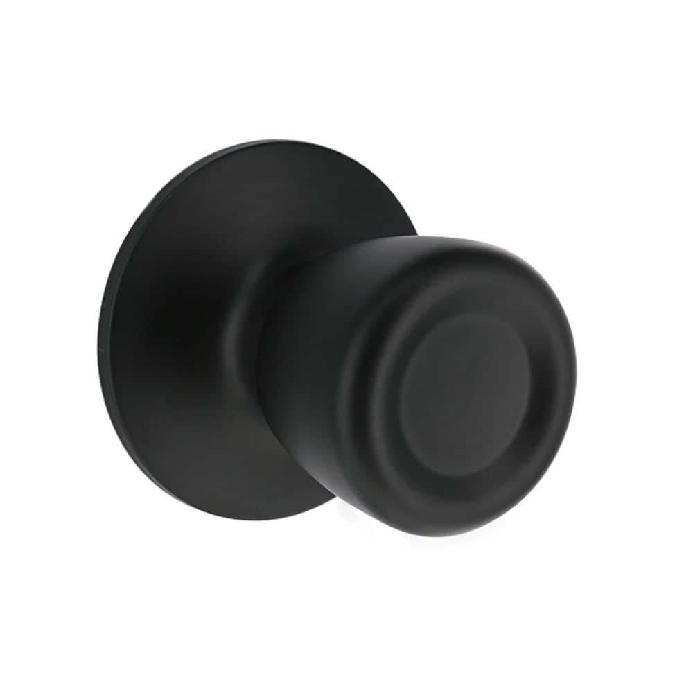 Defiant Bell Matte Black Hall/Closet Door Knob 32TRX930B - The Home Depot