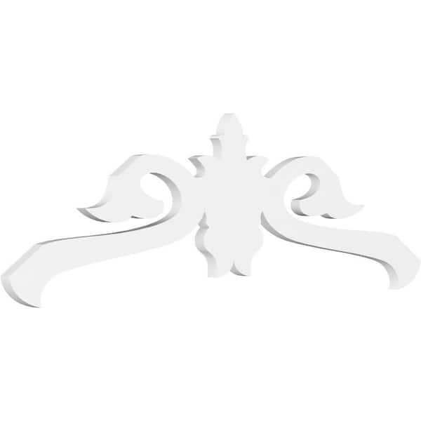 Ekena Millwork Florence 1 in. D x 12 in. W x 72 in. L Signature Urethane Gable Pediment
