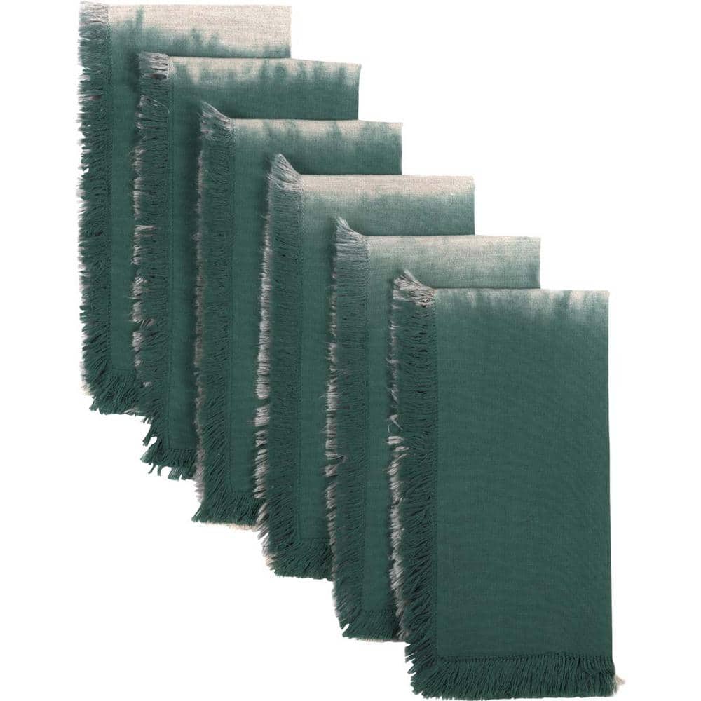 Jessa 18 in. W. x 18 in. Teal Ombre Cotton Napkins Set of 6 price history on PriceWatchPro