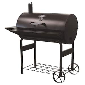 Stampede Charcoal Grill 37.5 in. Black Charcoal Grill