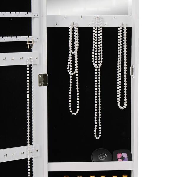 Mind Reader White Wall Mounted Jewelry, White Wall Mount Jewelry Armoire