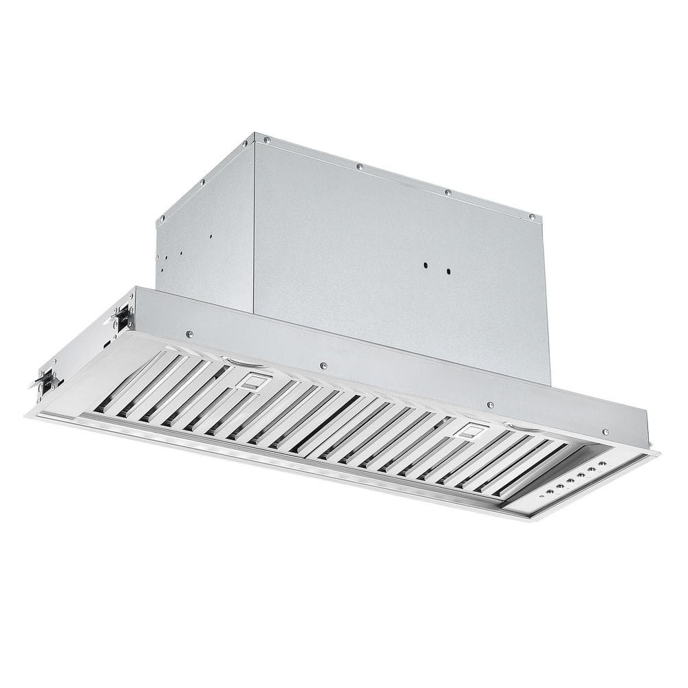 Euro Designer 30 in. 650 CFM Ducted Insert with Night Light Range Hood in Stainless Steel