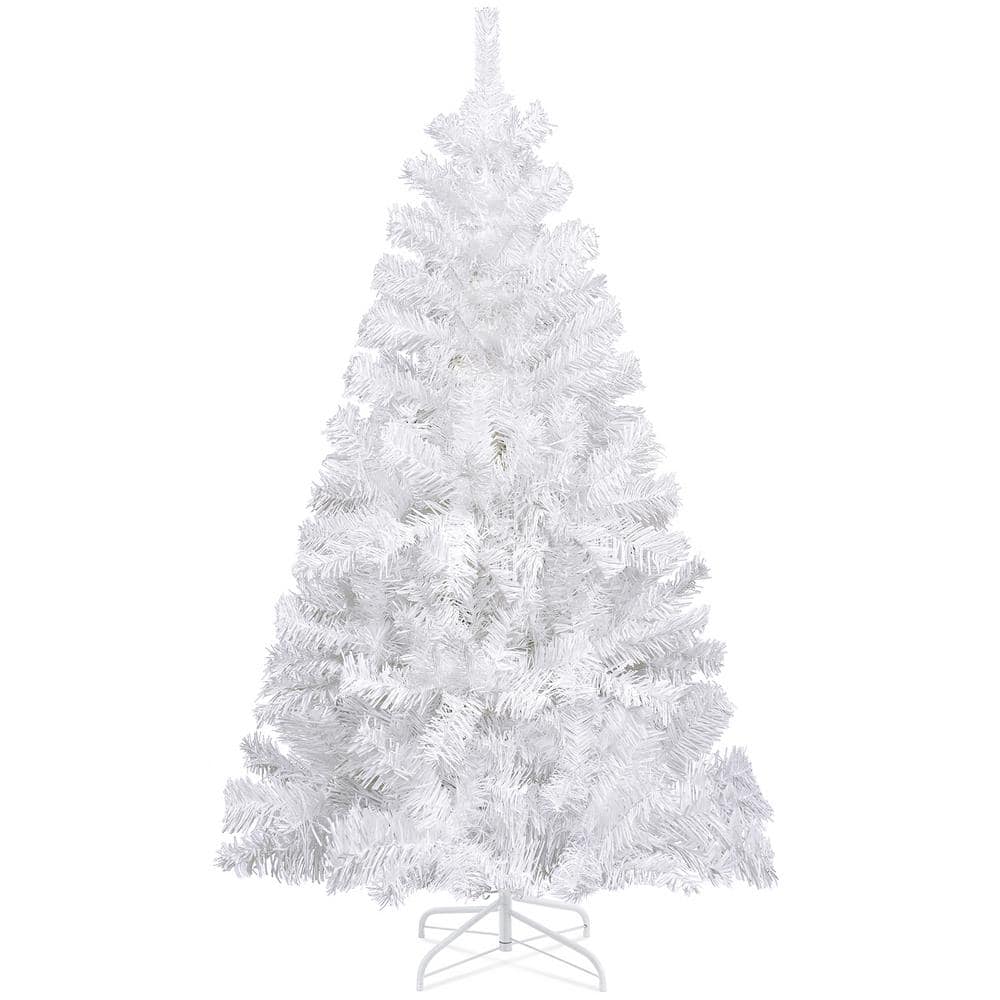 JEAREY 9 ft. White Unlit Artificial Classic Christmas Tree CT9HDWHITE The Home Depot