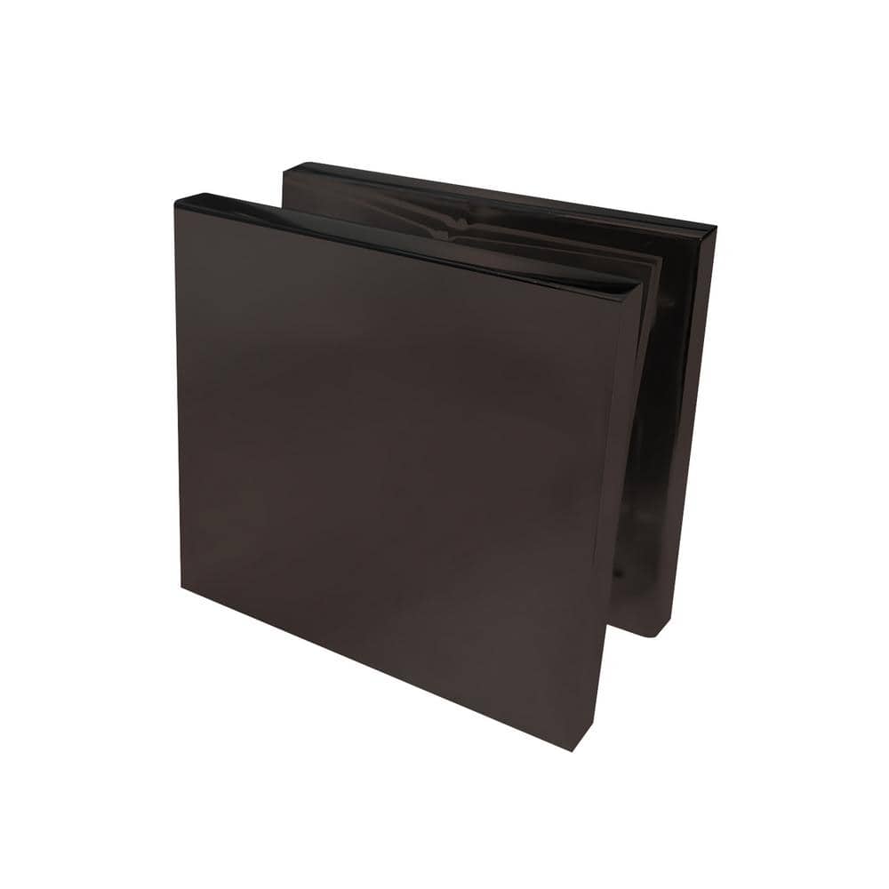 Shower Door Square Wall Mount Oil Rubbed Bronze Finish Heavy-Duty Glass U-Clamp Hole For Fixed Panel Pack of 1 price history on PriceWatchPro