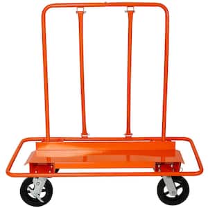 Heavy Duty panel service cart 2400lbs load capacity with 8" Black Mold-On Rubber Wheels