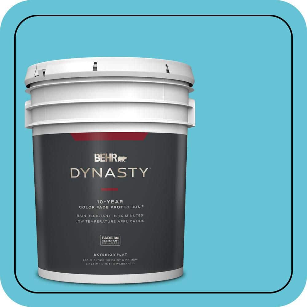 5 gal. #P480-4 Rushing Stream Flat Exterior Stain-Blocking Paint & Primer price history on PriceWatchPro