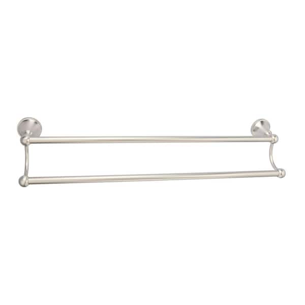 Barclay Products Gleason 24 in. Wall Mount Double Towel Bar in Brushed Nickel