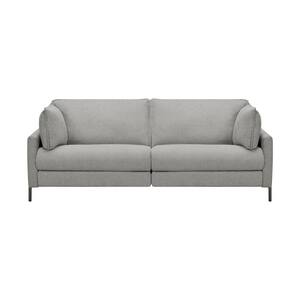 Juliett 80 in. Modern Gray Fabric Power Reclining Sofa