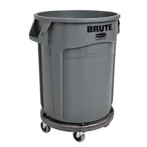 Brute 32 Gal. Trash Can Plus Dolly Combo Pack