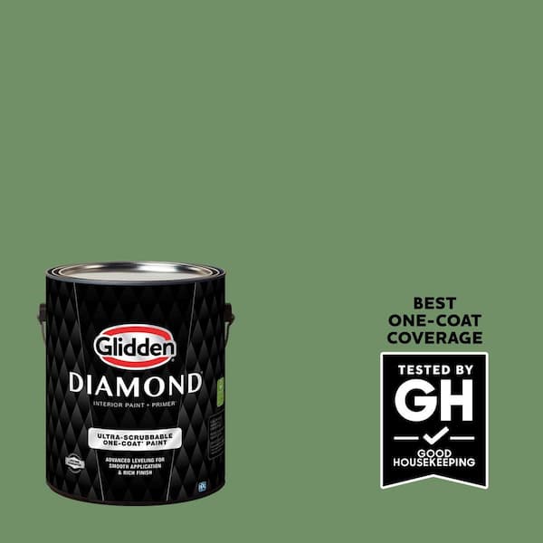 Glidden Diamond 1 gal. #PPG1226-5 Moss Ring Eggshell Interior Paint with Primer