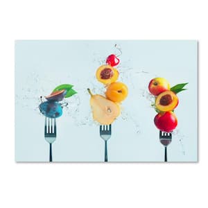 12 in. x 19 in. Making Fruit Salad by Dina Belenko Floater Frame Food Wall Art