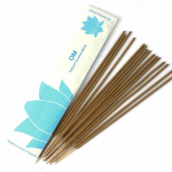 Global Craft All-Natural Brown OM Stick Incense (2 Packs)