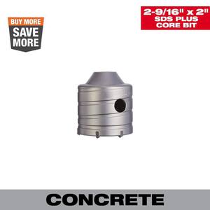 2-9/16 in. Carbide SDS-PLUS Masonry Core Bit
