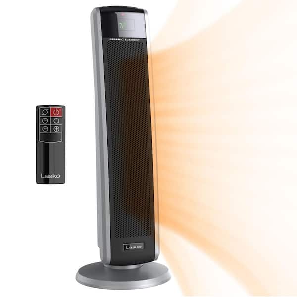 Photo 1 of * DAMAGED * Tall Tower 1500-Watt Electric Ceramic Oscillating Space Heater with Digital Display and Remote Control