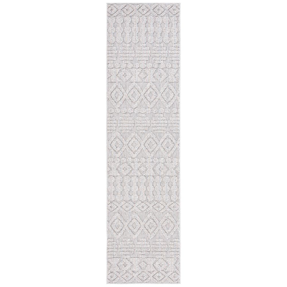 Global Gray/Ivory 2 ft. x 8 ft. Ornate Diamond Indoor/Outdoor Runner Rug price history on PriceWatchPro