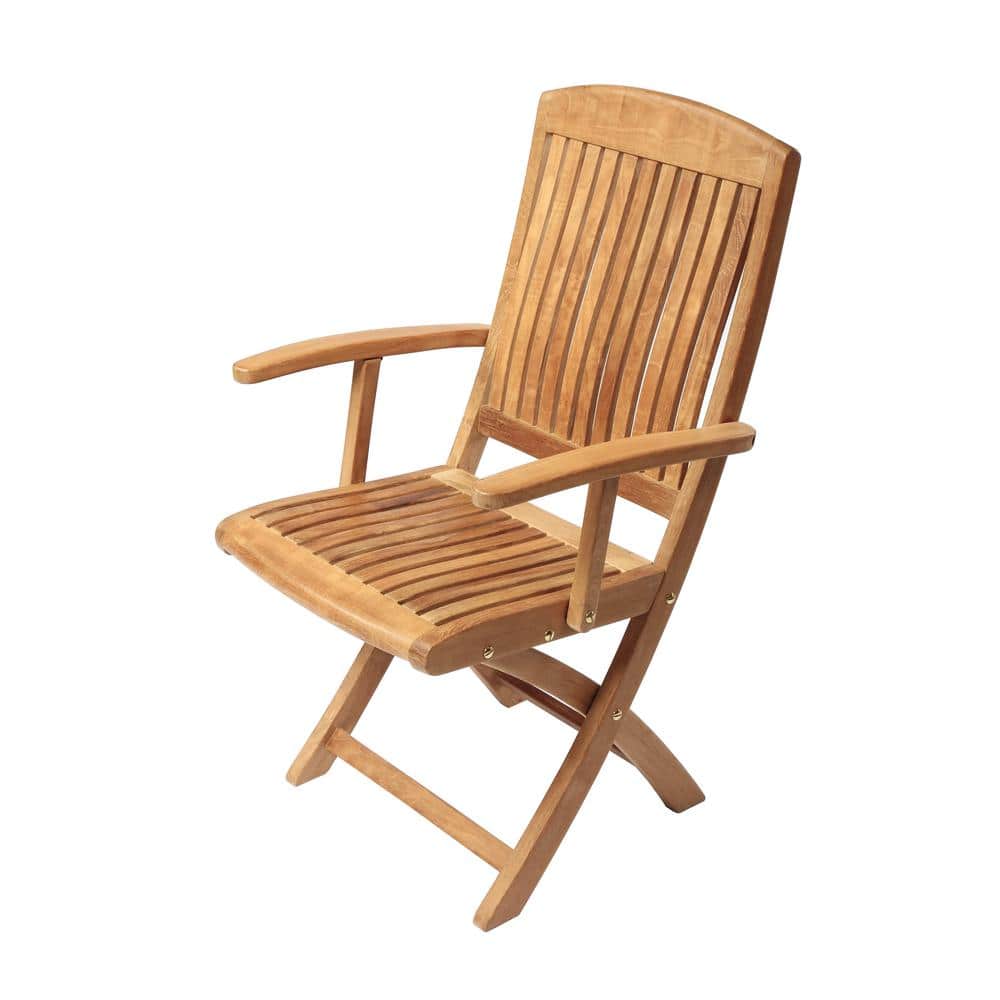 Colorado Honey Teak Folding Outdoor Armchair