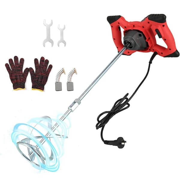 2300-Watts Handheld Electric Cement Concrete Mud Mixer 6-Speed Adjustable 110-Volt Portable Stirring Tool