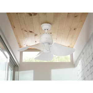 Kyland 32 in. Indoor White Ceiling Fan with Remote Control