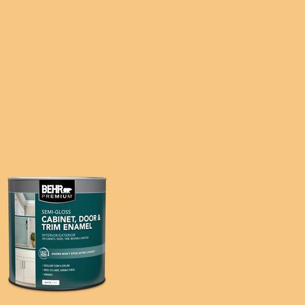 BEHR PREMIUM 1 qt. PPU607 Jackfruit SemiGloss Enamel Interior