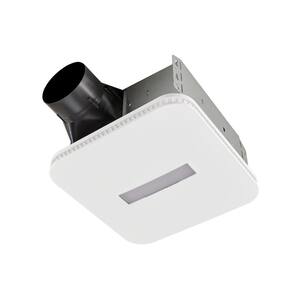 Roomside Series 80 CFM 0.7 Sone Ceiling Mount Bathroom Exhaust Fan Roomside Installation LED Light ENERGY STAR