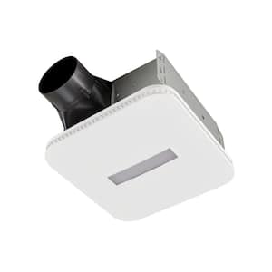 Easy to Install 80 CFM Bathroom Exhaust Fan with LED Clean Cover, ENERGY STAR