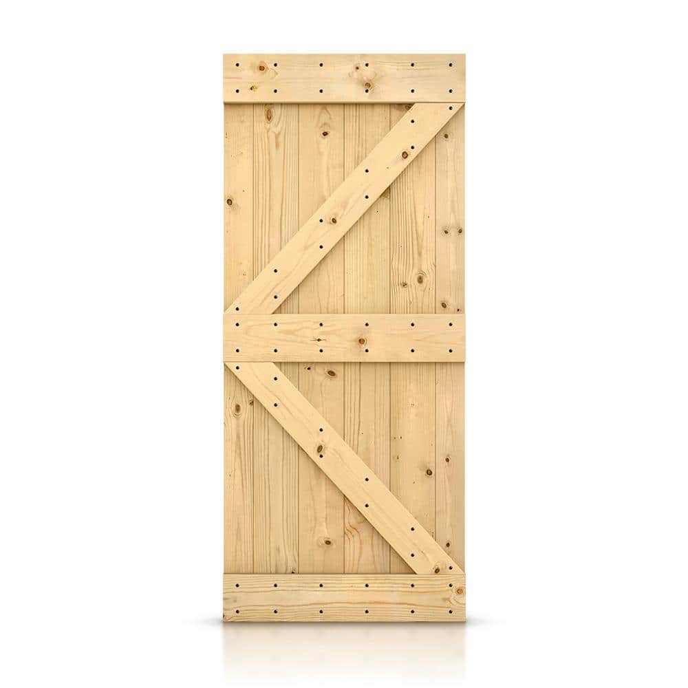 36 in. x 84 in. Knotty Pine Sliding Interior Barn Door Slab price history on PriceWatchPro