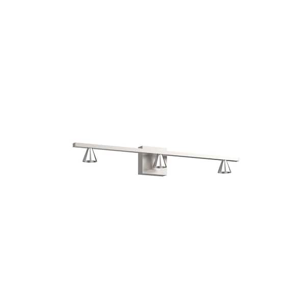 KUZCO Dune 31-in 1 Light 16-Watt Brushed Nickel Integrated LED Vanity Light
