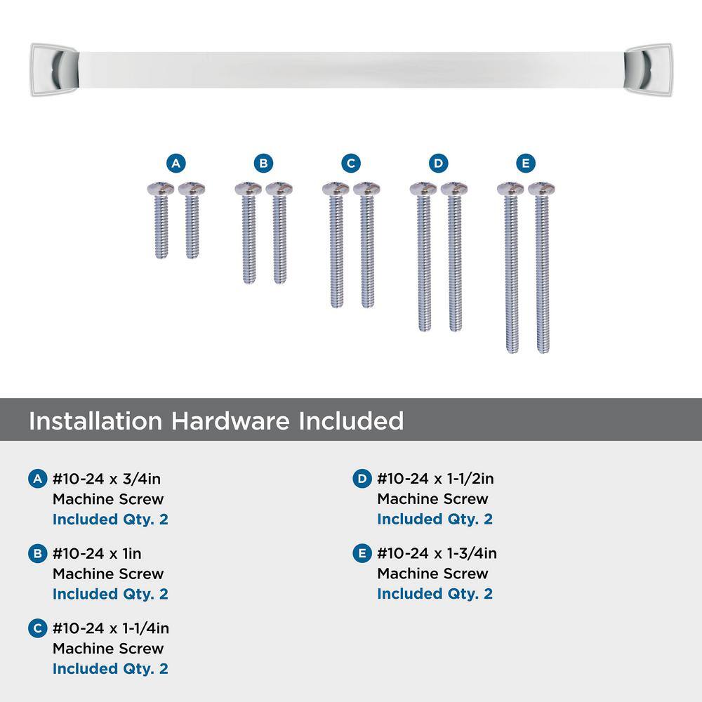 Polished Chrome 12" Traditional Appliance Pull with Mounting Hardware