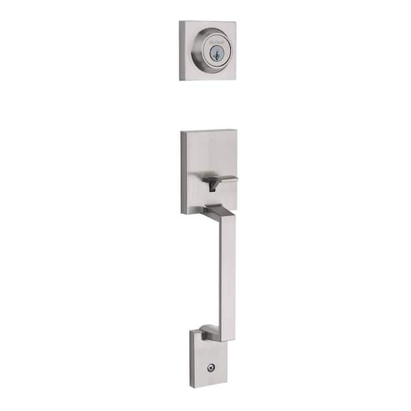 Kwikset Amador Satin Nickel Single Cylinder Door Handleset Less Interior Pack with Microban Antimicrobial Technology