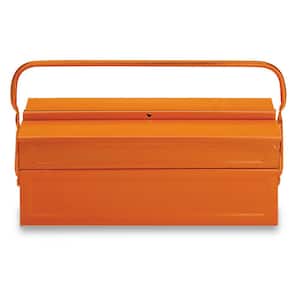8 in. x 18 in. Cantilever Sheet Metal Tool Box in Orange