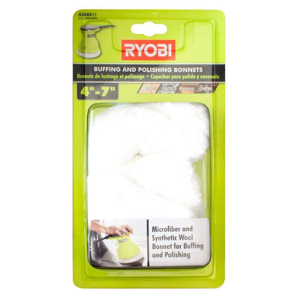 Details about   5 Pack Genuine Ryobi 019661001035 Terry Cloth Polish Bonnet 10" Fits P435