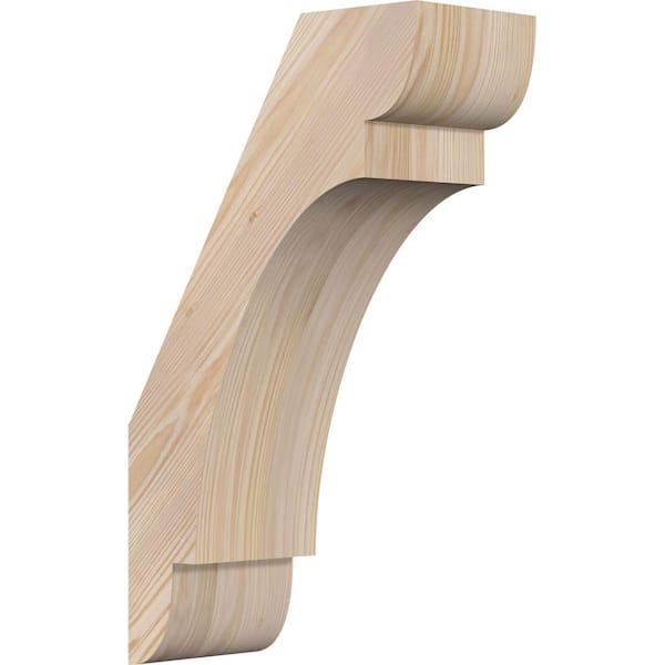 Ekena Millwork 5 1/2"W x 12"D x 20"H Olympic Smooth Knee Brace, Douglas Fir