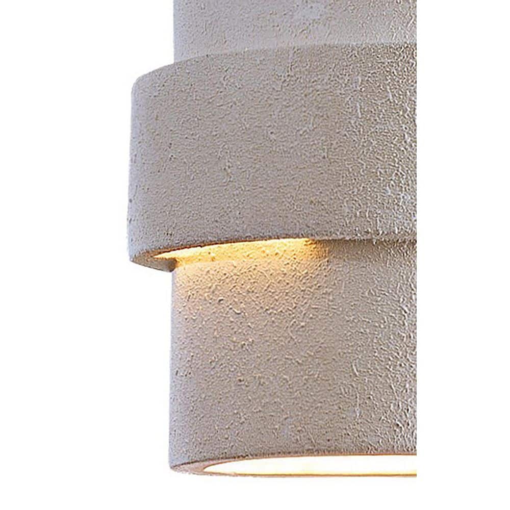 White Ceramic Dimmable Outdoor Pocket Wall Sconce
