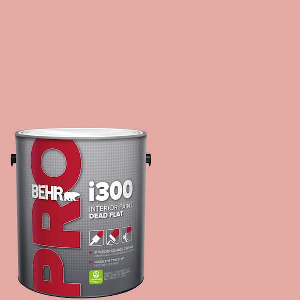 BEHR PRO 1 gal. #MQ4-03 Coral Fountain Dead Flat Interior Paint