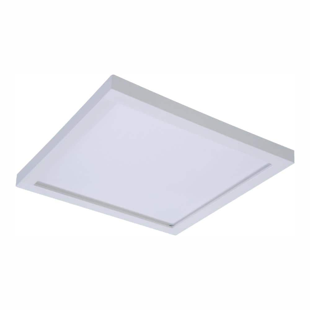 HALO 6 in. White Integrated LED Recessed Square Trim Downlight 90 CRI ...