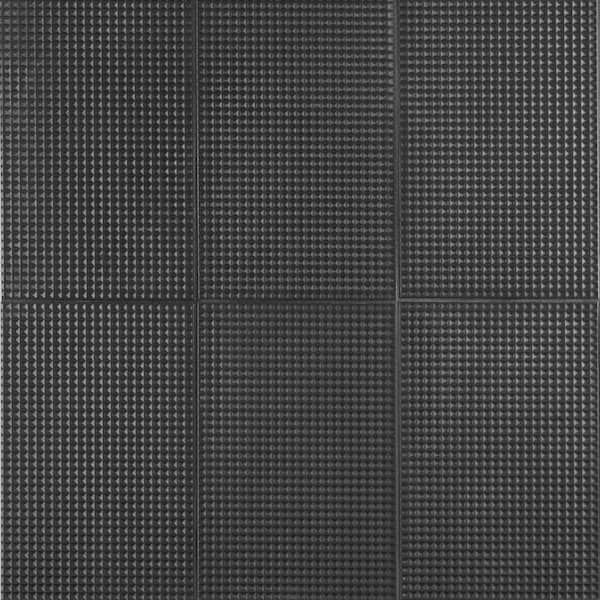 Ivy Hill Tile Level Waffle Charcoal 7.87 in. x 15.74 in. Matte Ceramic Wall Tile (10.32 Sq. Ft./Case)