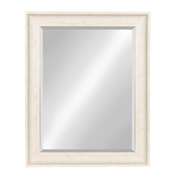Kate and Laurel Medium Rectangle White Beveled Glass Classic Mirror (28.5 in. H x 22.52 in. W)