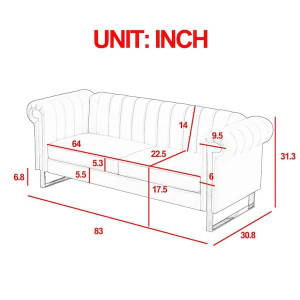 Standard Sofa Sizes & Dimensions - Allform