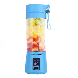 13 oz. Single Speed Blue Portable Smoothie Juice Blender with 6 blades 3D 2000mAh rechargeable battery