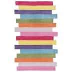 Pantone Colorful Stripes Playmat Multi 5 ft. x 8 ft. Area Rug