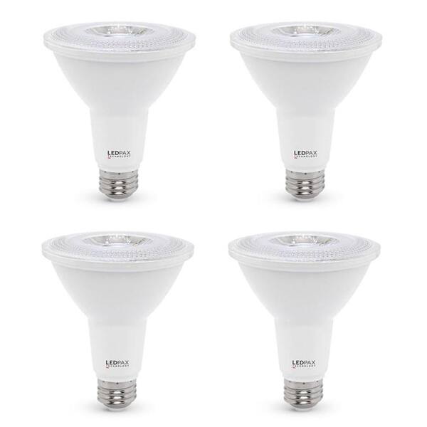 Ledpax Technology 75-Watt Equivalent PAR30 Dimmable LED Light Bulb (4-Pack)