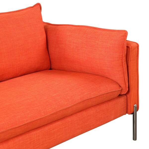 24 Orange Big Size Indian Mirror Decorative Sofa Pillow Sham 