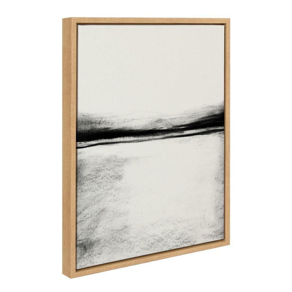 Sylvie 646 Charcoal Landscape by Teju Reval of SnazzyHues Framed Art Print 18 in. x 24 in. price history on PriceWatchPro